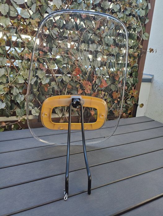 Scaun frontal de bicicletă+parbriz Bobike mini 9-15 kg