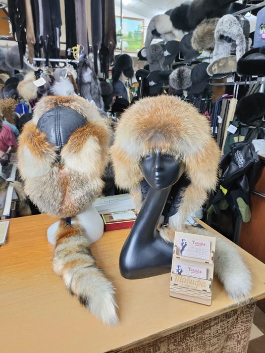 Тымак из меха лисы