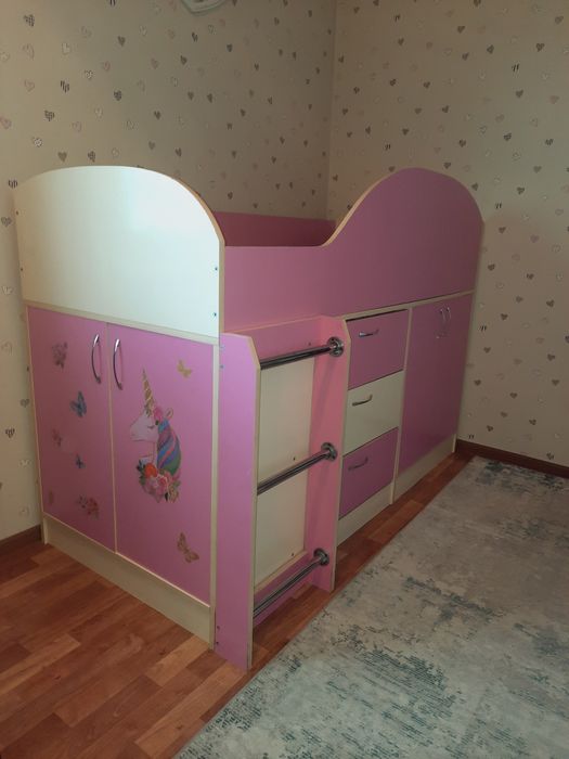 Кровать - чердак - комод детская
