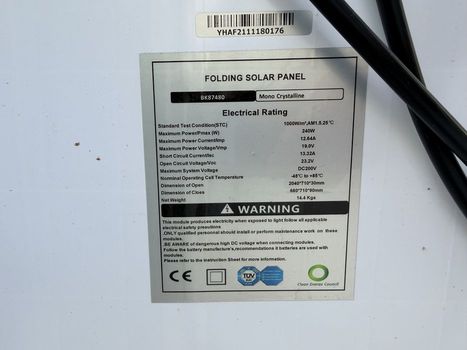 Panou solar valiza - portabil 240w
