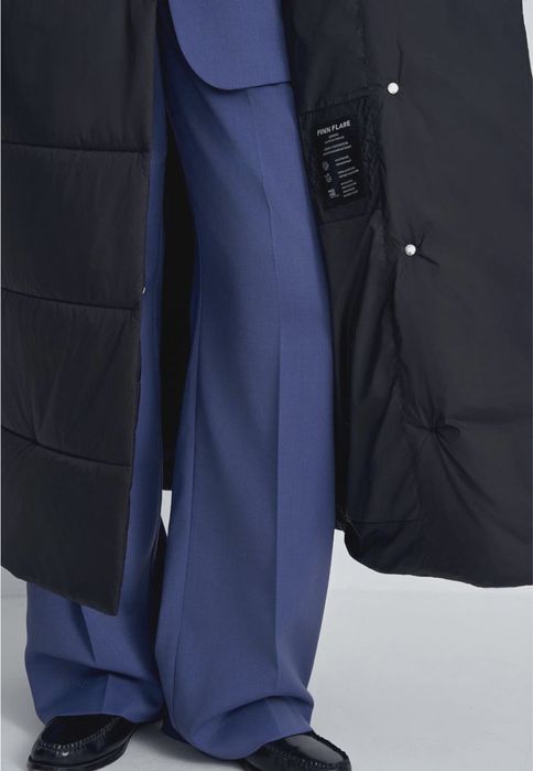 Стеганное утепленное пальто