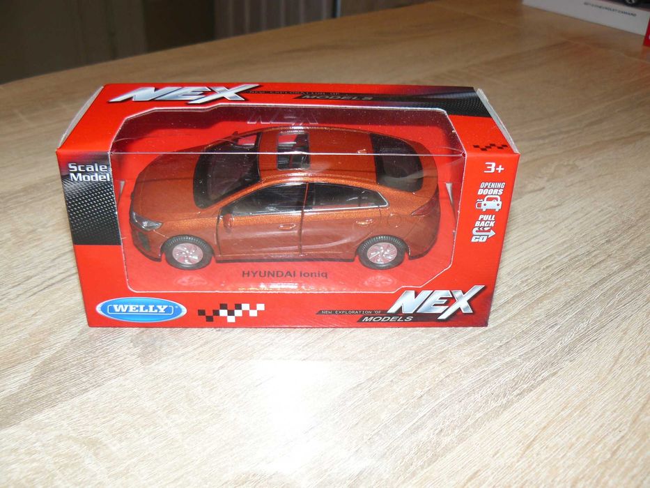 Macheta Auto De Colectie HYUNDAI IONIQ Scara 1:34,Noua WELLY - NEX
