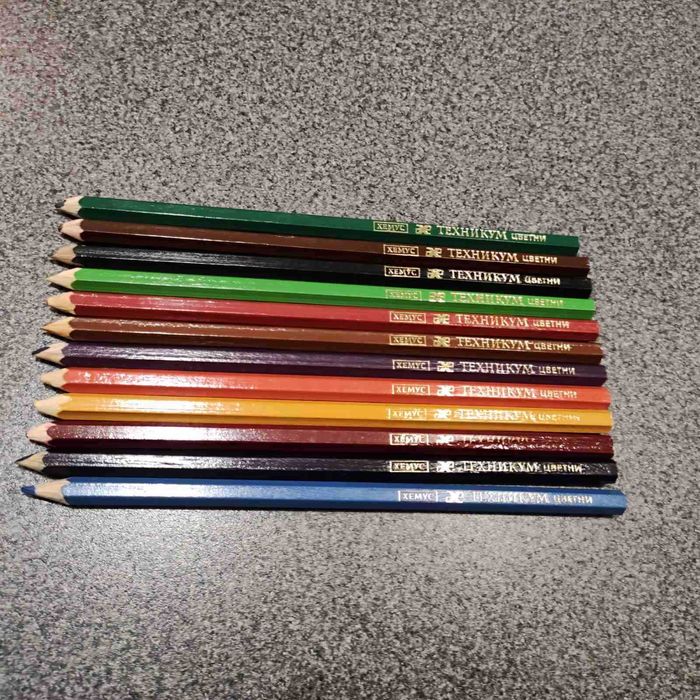 Стари цветни моливи Хемус Бургас