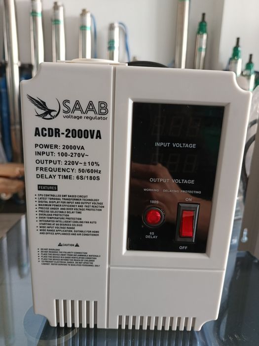 SAAB ACDR-2000VA kuchlanish stabilizatori стабилизатор напряжения 220В