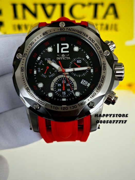 INVICTA Speedway Red Swiss Ronda Z60 51 mm, Инвикта нов мъжки часовник