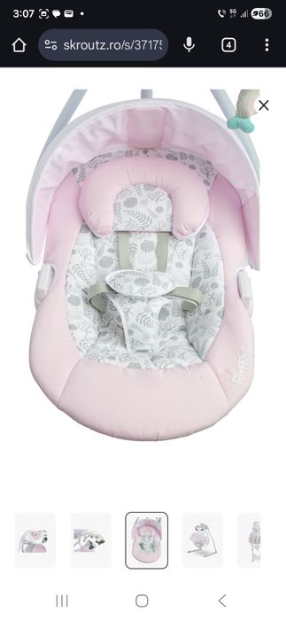 Vand leagan bebe Caretero Raffi nou sustine pana la 12kg