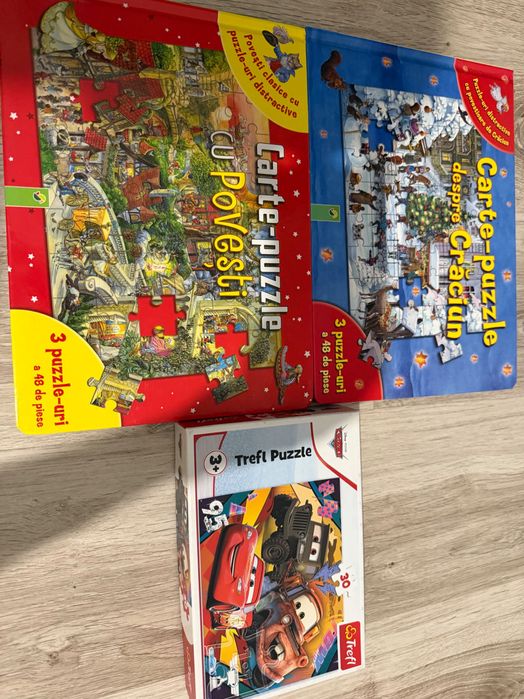 Puzzle + 2 cărți puzzle