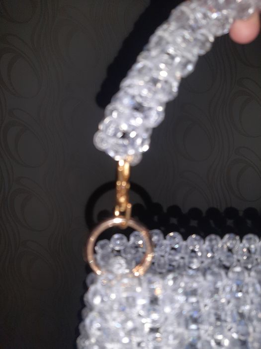 Сумка из бусин с застежкой