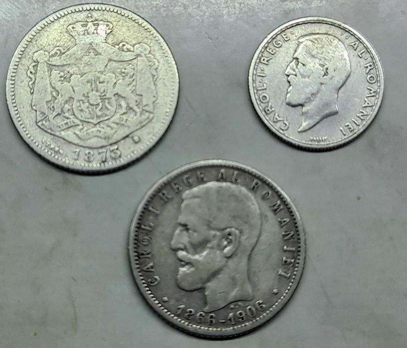 Monede argint  bnr pence leu mark centime shilling kopeici