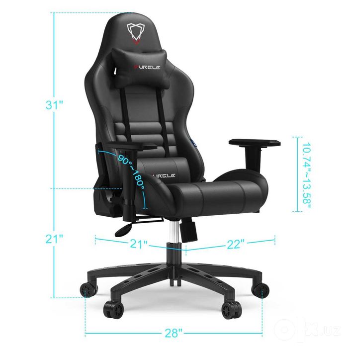 Игровое кресло GM02A Black доставка по г.Ташкент бесплатно