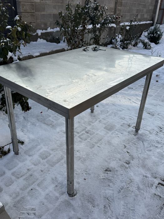 Стол нержавейка 120х80см