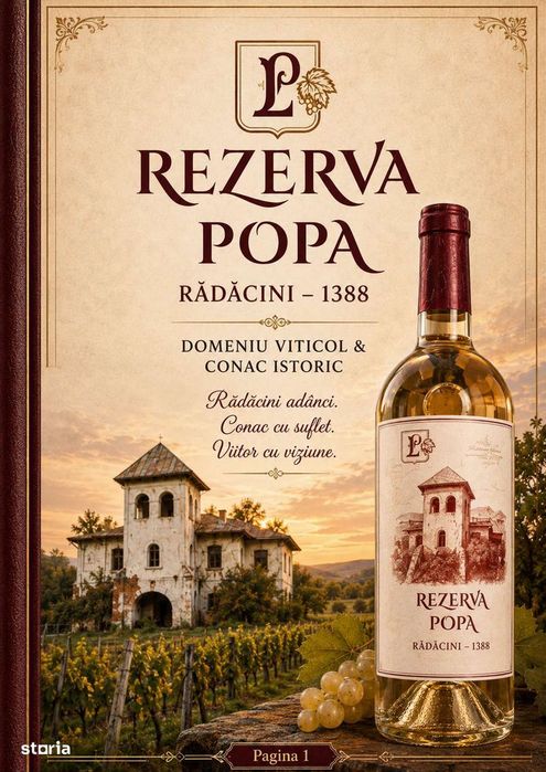 Teren de 53.000 mp cu vita de vie + Conac boieresc