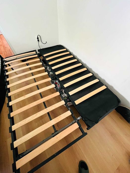 NYHAMN Cadru canapea extensibilă ikea 3 locuri, + 2 saltele 70x200 noi !