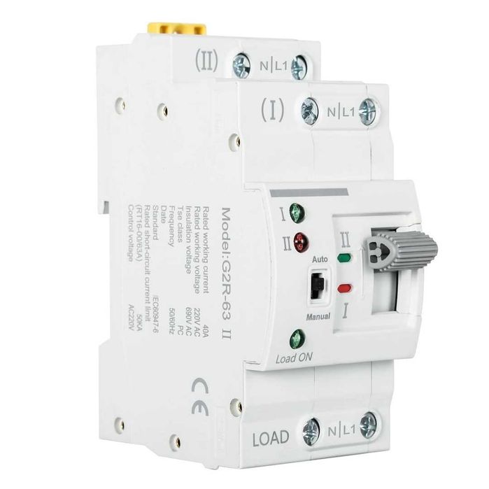 Comutator de transfer,  Întrerupător de transfer automat 2P 63A 220V