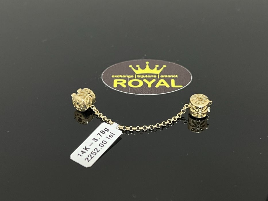 Bijuteria Royal CB : Opritor charmuri bratara aur 14k 585 3,76 grame