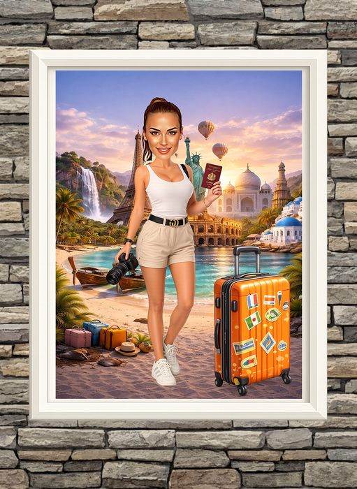 Дигитална карикатура-шарж по снимка за рожден ден, юбилей, имен ден