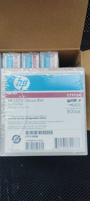 Casete bandă HP LTO-3 Ultrium RW 800GB – Noi, sigilate (backup server)