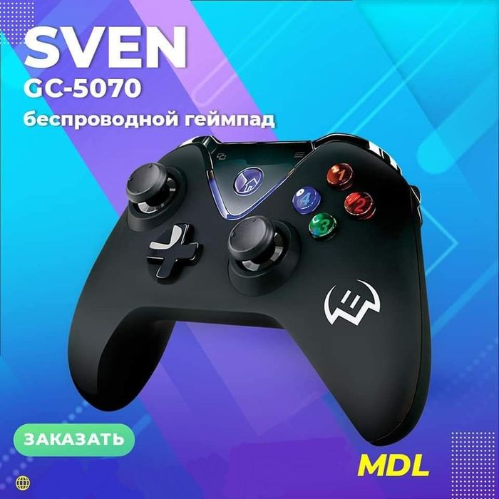 Беспроводной Джойстик/Gamepad Sven 5070 (Aналог Xbox) для компьютера
