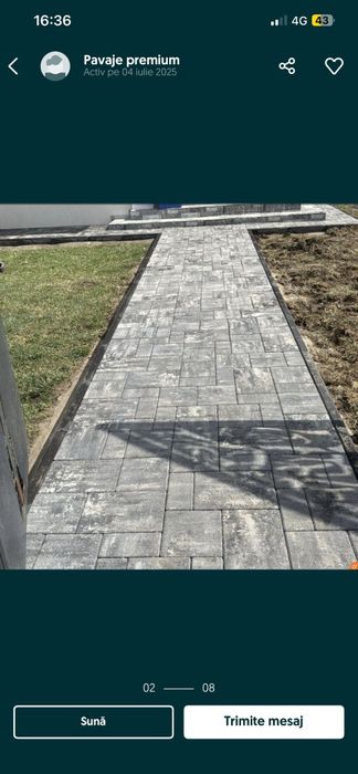 Pavele curte/ pavaje din beton , modele noi pavaje -Magurele Ilfov