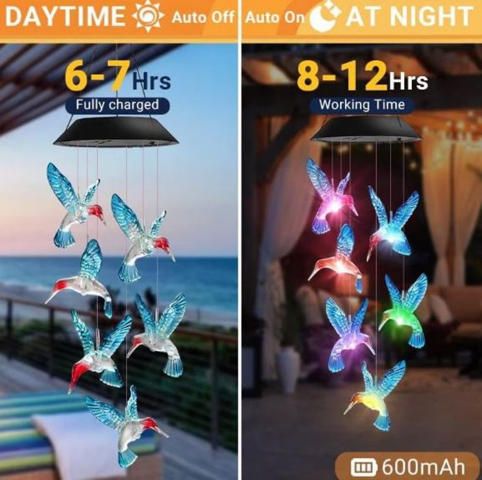 Соларна лампа Колибри Декорация