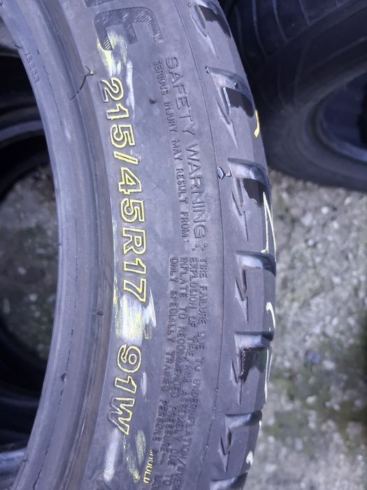 215 45 17 Bridgestone  2бр летни