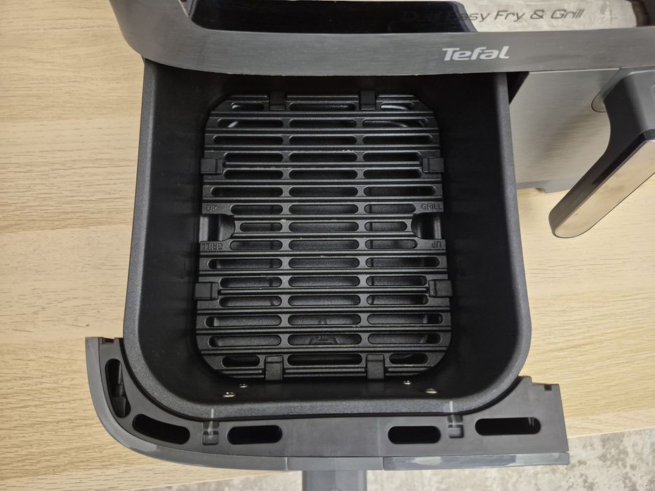 Friteuza dubla cu aer cald Tefal Dual Easy Fry & Grill air fryer EY905B10.