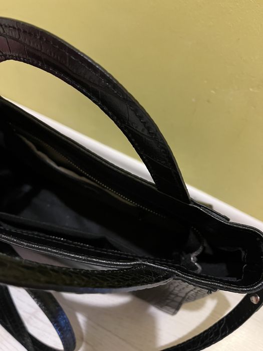 Страхотна чанта от естествена кожа Нова и малка чанта Тоска блу