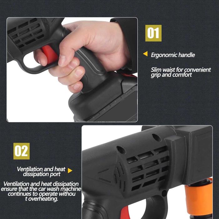 ПРОМО!! Акумулаторна Водоструйка 48V с 2 батерии 8Ah + Куфар , 30 bar