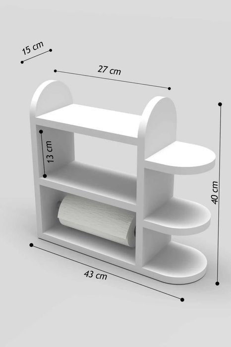 Дървена етажерка за кухня / Органайзер за подправки / Кухненски рафт