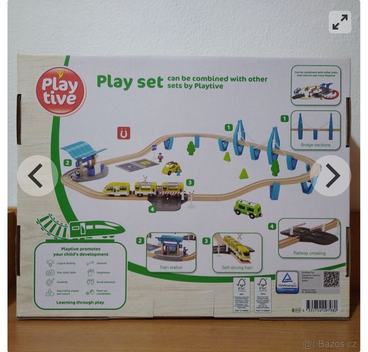 Set trenulet lemn play tive