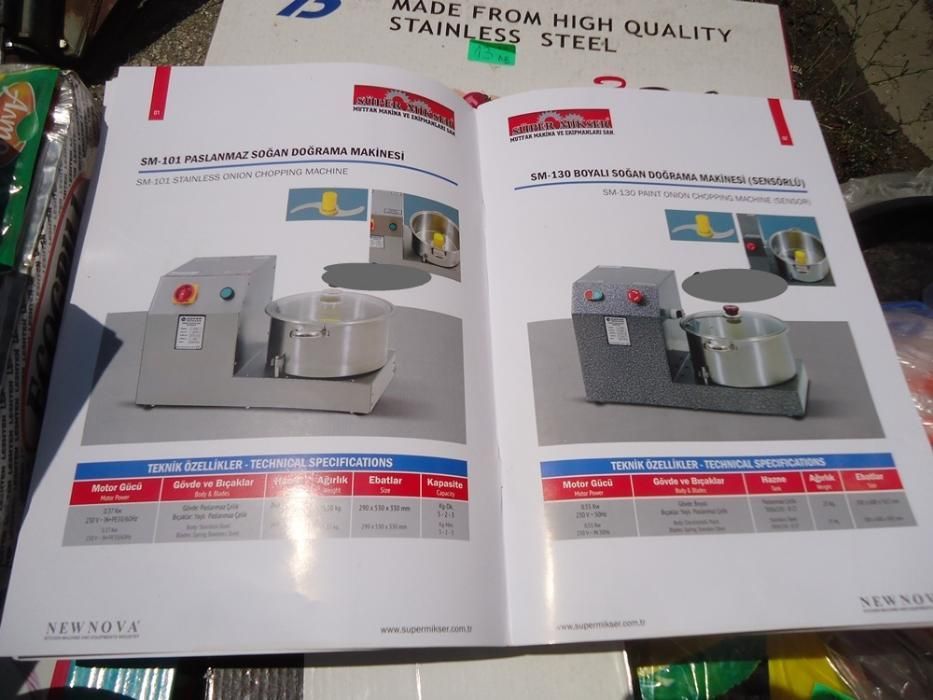 Кутер Машина Миксер Пасатор  за за рязане на лук, сосове, професионалн