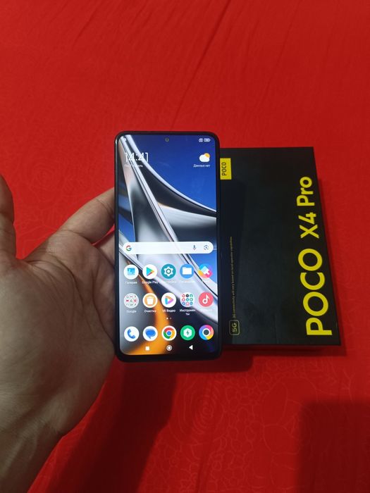 Xiaomi Poco X4 Pro 5G 12/128GB Black Igravoy Karobka Holati Ideal Zor