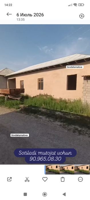 Yuqori chirchiq Navruz Nurli Zamin 6- Sotik  5 ta xona