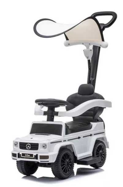 Детска кола за бутане Ride-on Mercedes G class БЯЛА - 3 в 1
