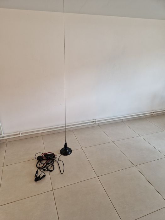 Kit statie auto radio CB Avanti Micro *PRO-VERSION* + Antena Radio si baza  magnetica
