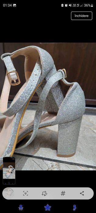 Sandale sclipici ocazie masura 38