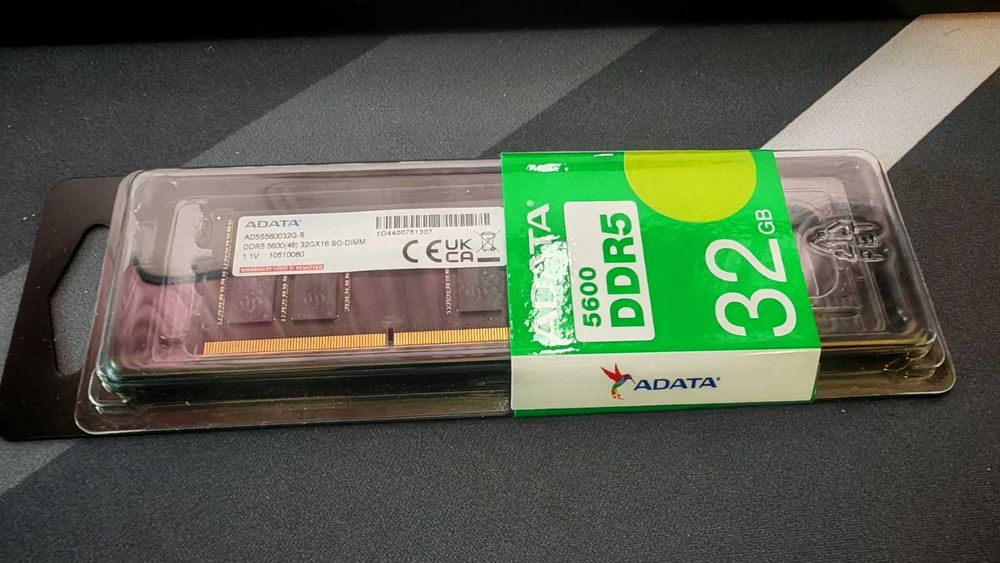 Памет за Лаптоп  32GB DDR5 5600MT/s, SO-DIMM, A-Data DDR5
