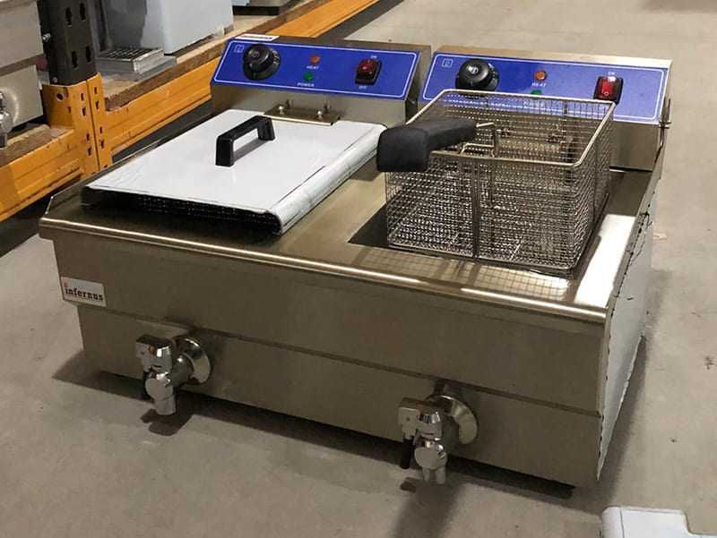 Friteuza electrica de banc sau cu picior