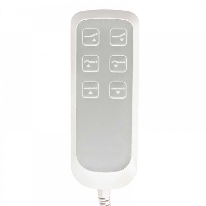 Електрическа кушетка Lux 3 (3 мотора) 200 х 63/83 х 67/89 см - бял