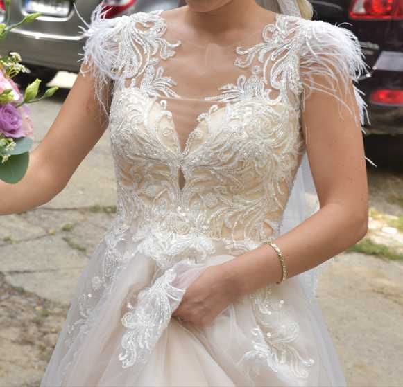 Rochie de Mireasa S - M Alb / Ivory