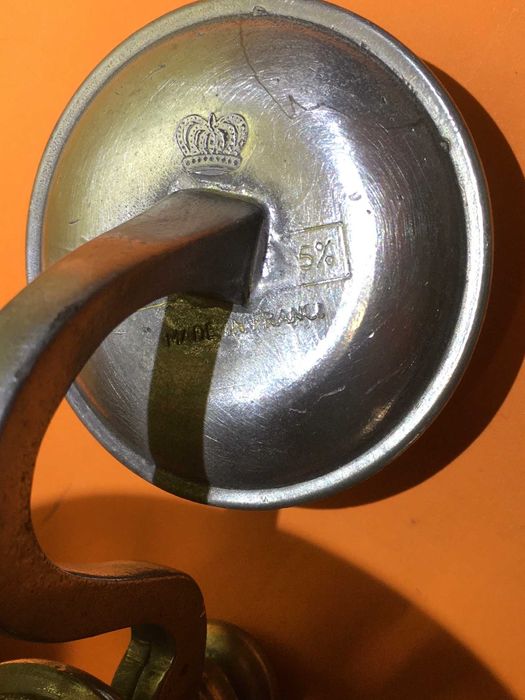 Старинен Френски Свещник с Щампи Корона, Etan ,95%