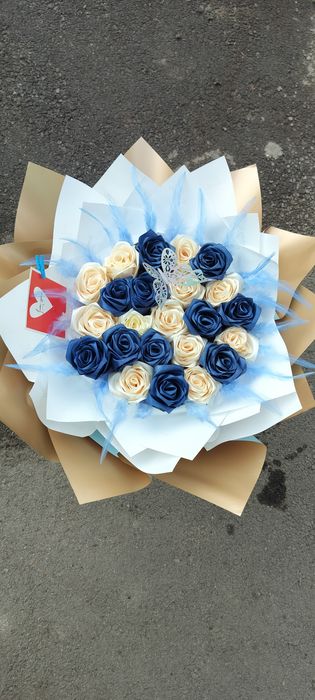 Букет из лент тюльпаны