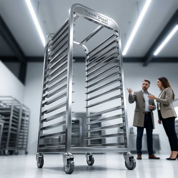 Тележка-шпилька для противней Нержавейка / Nerjaveyka XaaN Steel