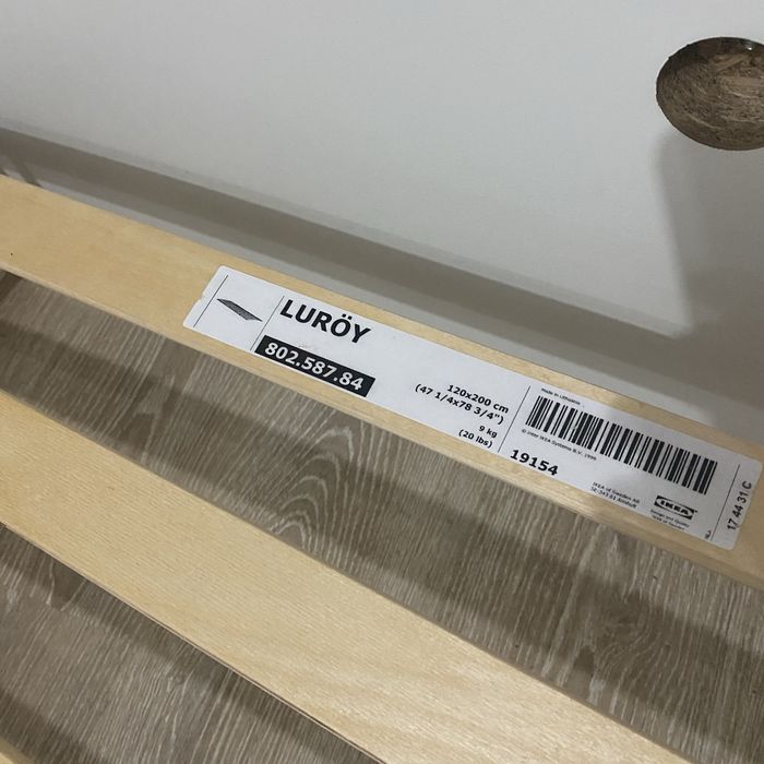 Ikea Malm легло 120 x 200 с подматрачна рамка Luroy