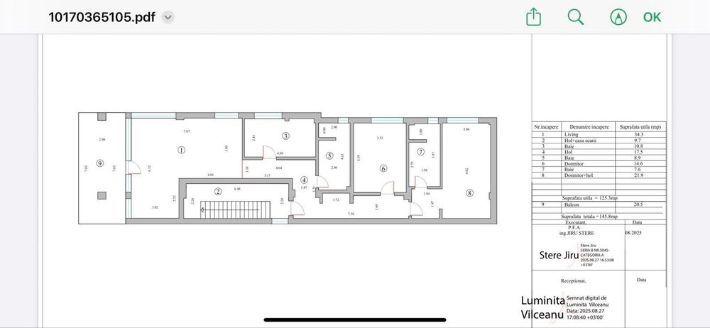 Apartament 3 camere Palazu Mare