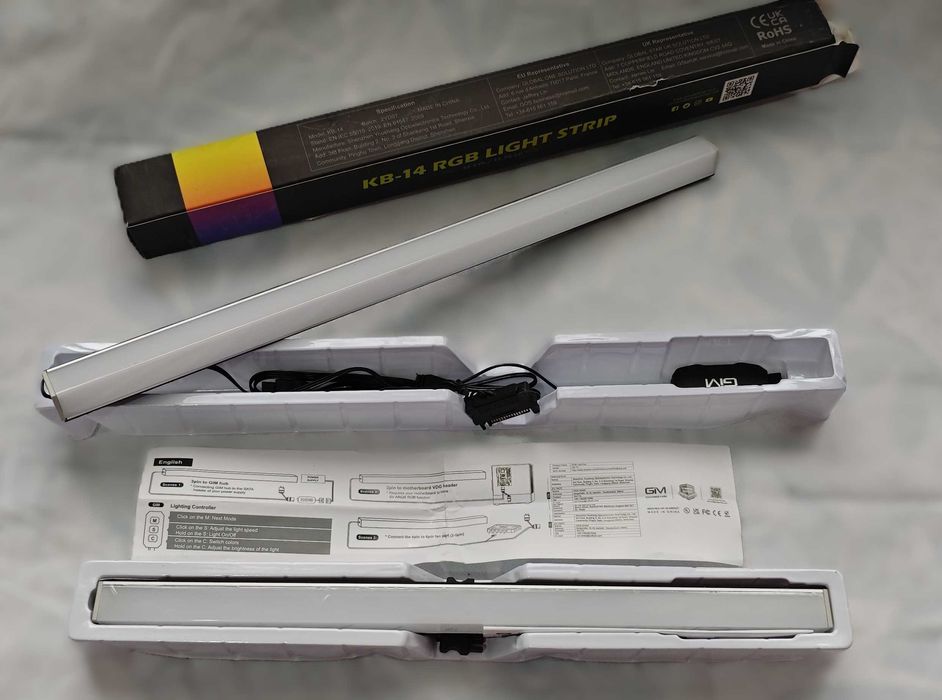 RGB LED Лайт Бар за PC Кутия – Двустранно Осветление, ARGB