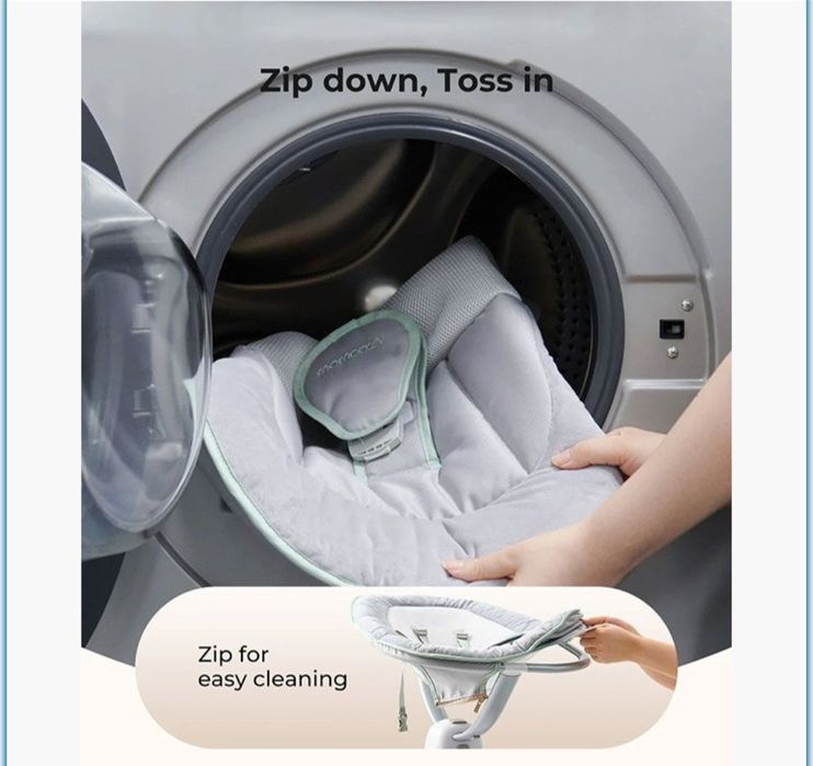 Momcozy електрическа бебешка люлка 3D Swing – почти нова, в кутия