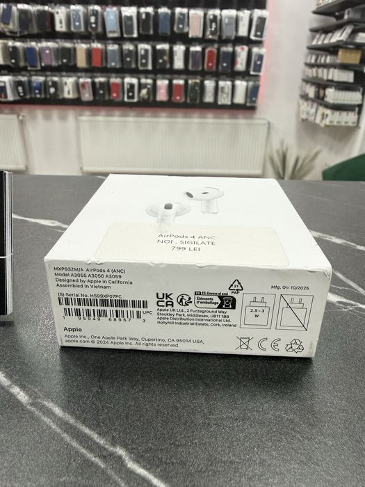 AirPods 4 | ANC | NOU | Sigilat | Garantie | phonelab.ro