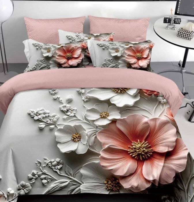 Lenjerie de pat finet 6 piese pentru pat dublu