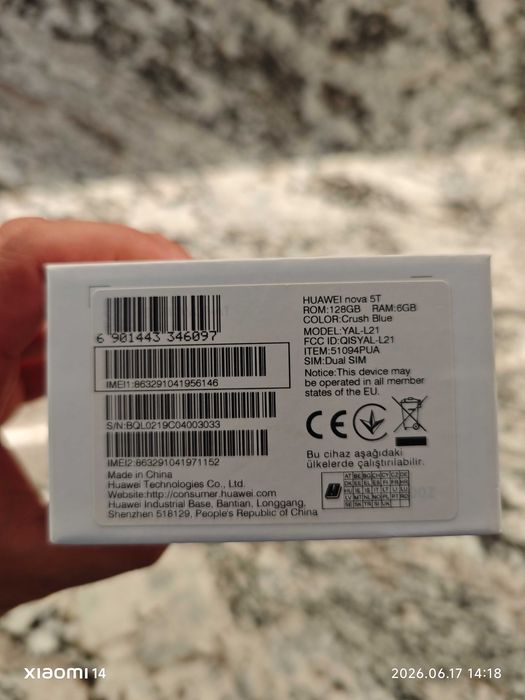 Huawei Nova 5T 6gb/128gb